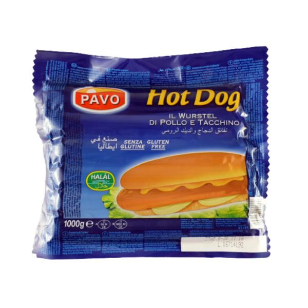 Pavo Hot Dog 1000g