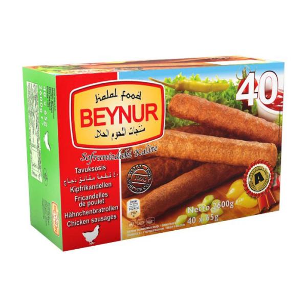 Beynur Hähnchenbratrollen 40-er 2600g