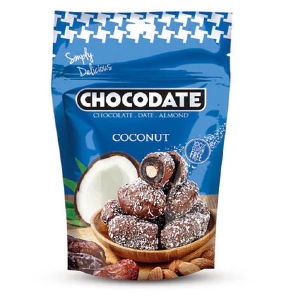 Chocodate Datteln mit Schokolade Coconut Dubai 90g