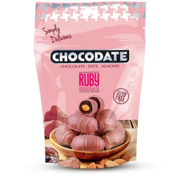 Chocodate Datteln mit Schokolade Ruby Dubai 90g