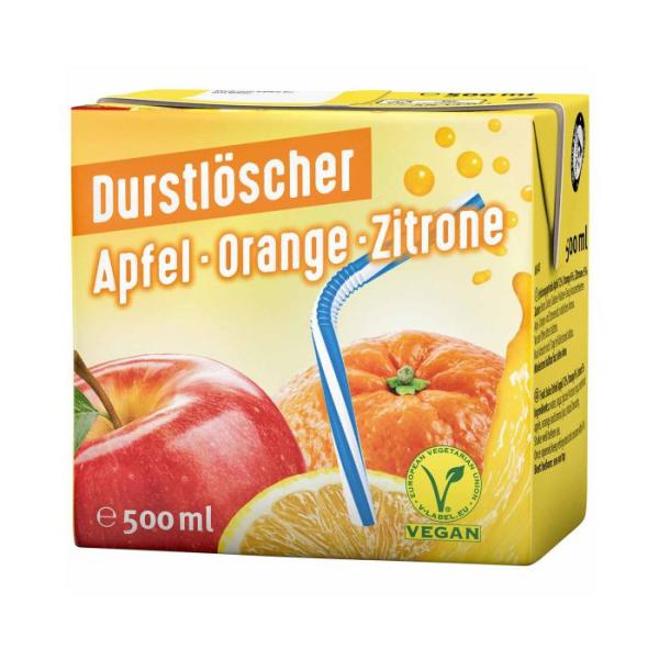 Durstlöscher Apfel-Orange-Zitrone 500ml