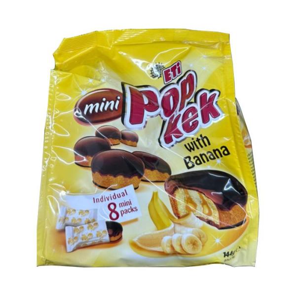 Eti Pop Kek Mini Kuchen mit Bananen 8-er 144g