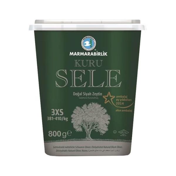 Marmarabirlik schwarze Oliven 3XS 800g
