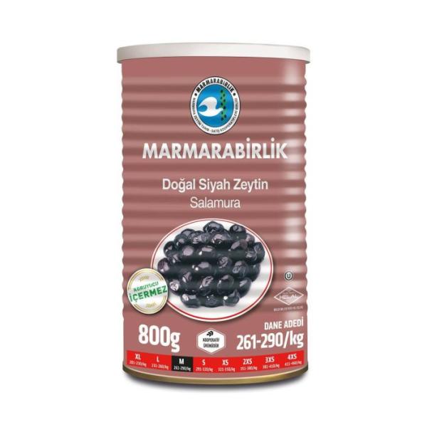 Marmarabirlik Schwarze Oliven (super) 800g